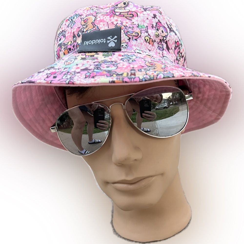 🐱Tokidoki Sakura Celebration Bucket Hat | Reversible | Hello Kitty and Friends - Picture 9 of 17